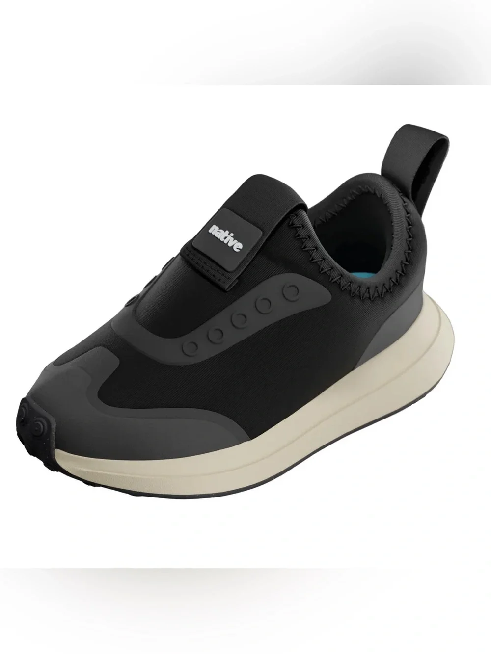 ROBBIE DASH BLACK SNEAKERS - NATIVE (Slip-On Athletic Sneakers)